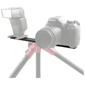 Zeetain Soporte de trípode dual Speedlite barra de_3