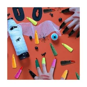 Dedos de bruja de Halloween 30 piezas accesorios de_3