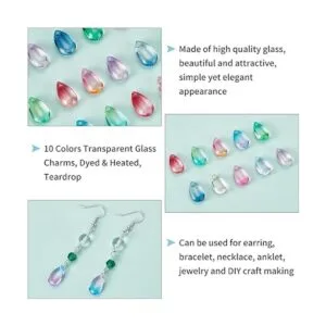 PH PandaHall 10 cuentas de lágrima de colores 200 cuentas_6