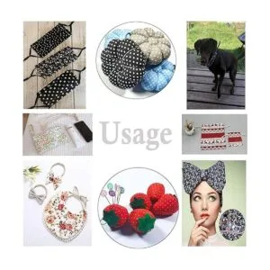 OZXCHIXU 7 unidslote negro serie floral algodón artesanía_6