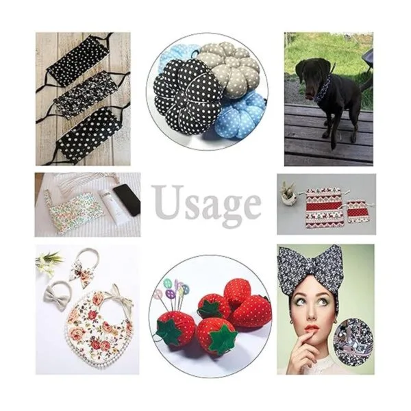 OZXCHIXU 7 unidslote negro serie floral algodón artesanía_6
