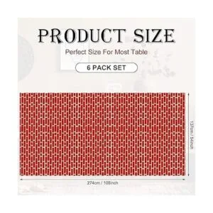 6 manteles de fondo de pared de piedra de ladrillo rojo de_2