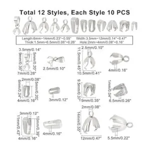 UNICRAFTALE Alrededor de 120 fianzas de acero inoxidable_5
