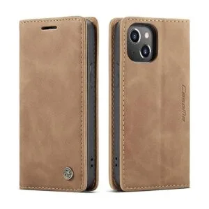 Kowauri Funda de piel con tapa para iPhone 13 Mini diseño_1