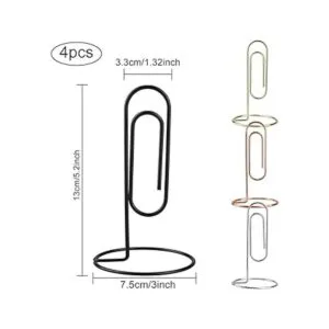 Soporte para notas de escritorio 4 piezas clip de papel_2