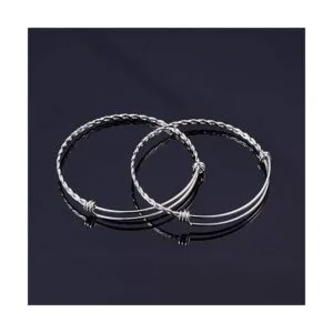 PH PandaHall Pulsera ajustable de acero inoxidable 2.5_2