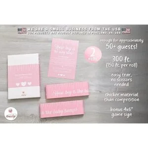 Party Hearty Juegos de baby shower para niñas 2 rollos de_2