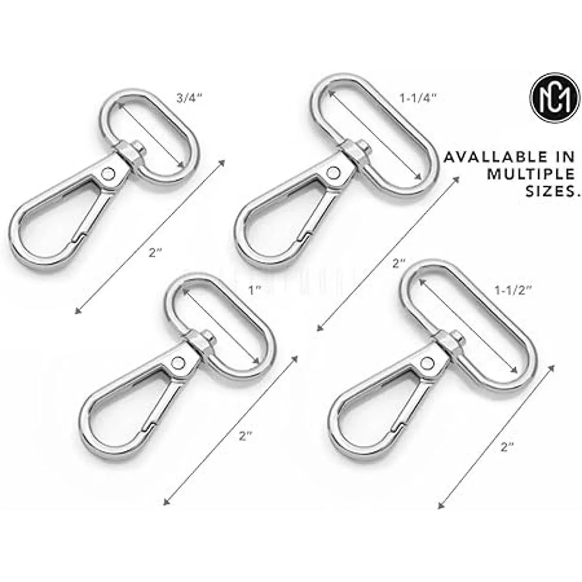 CRAFTMEMORE Broches de langosta giratorios con gancho a_4