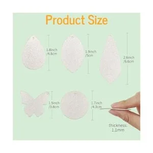 SHUANGART Kit de fabricación de 60 aretes de cuero_5