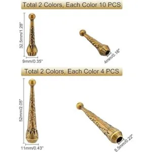 PH PandaHall 28 puntas de corbata Bolo de repuesto 4_3