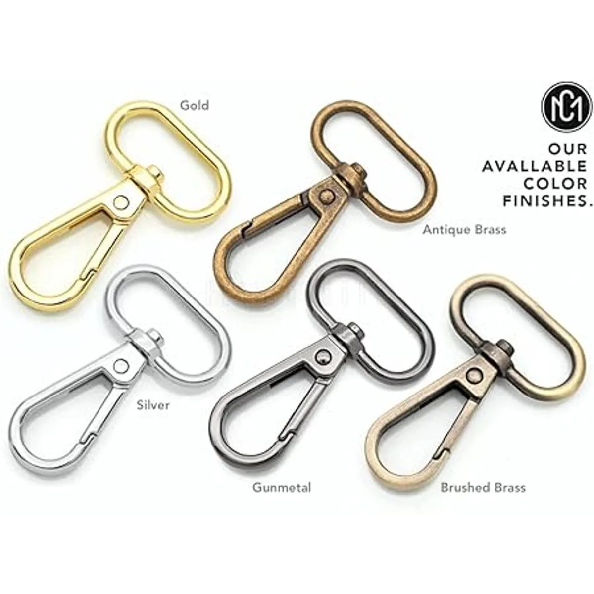 CRAFTMEMORE Broches de langosta giratorios con gancho a_5
