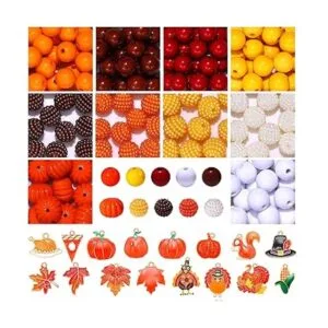 XOCARTIGE 166 dijes de cuentas de otoño para hacer joyas_1