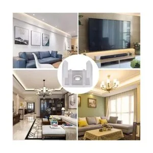 Ginyrerd 120 clips de luz LED de neón de montaje de_7