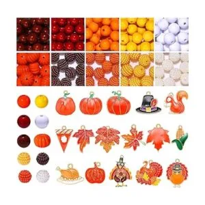 XOCARTIGE 166 dijes de cuentas de otoño para hacer joyas_2