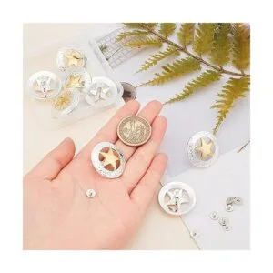 GORGECRAFT 1 caja de 8 juegos de 8 botones decorativos con_3