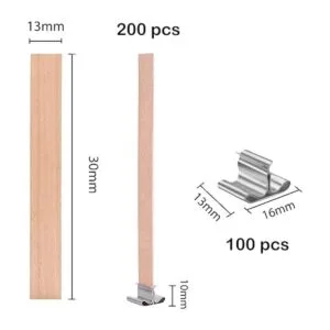 Kit de 460 mechas de madera para velas mechas de madera_2