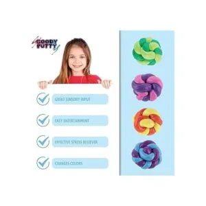 Goody Putty Paquete de 4 juguetes sensibles al calor que_4