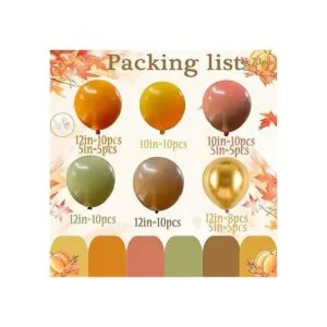 SCMDOTI Kit de arco de globos de otoño guirnalda de_3