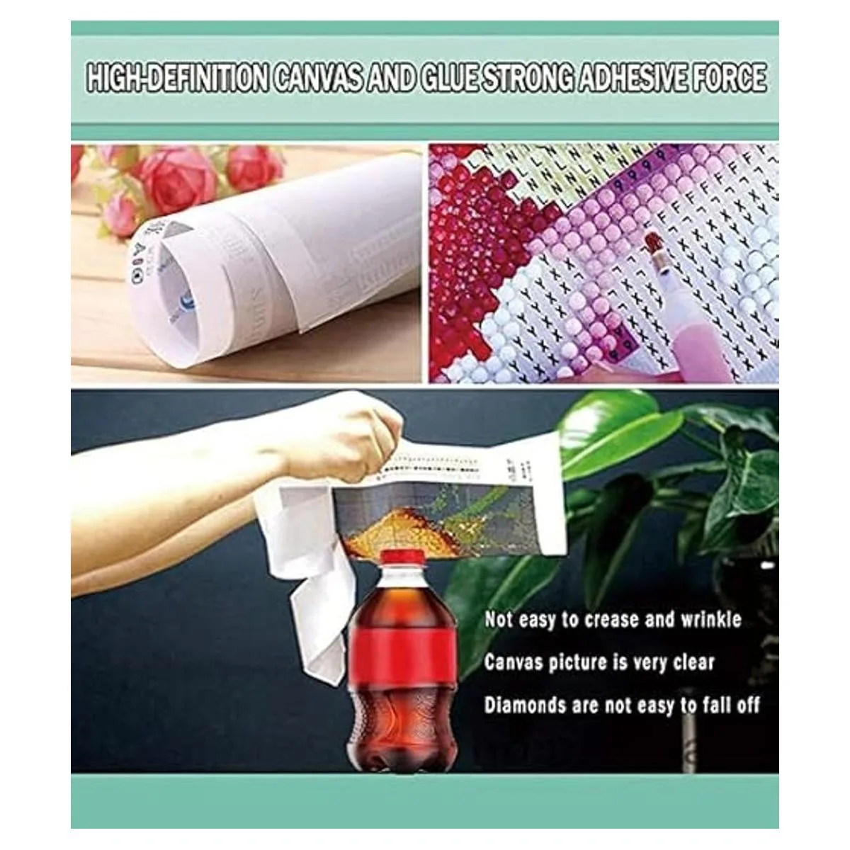 HONGJIE Kits de pintura de diamantes 5D por números_7