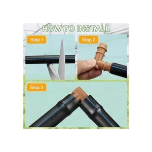 Jayee Paquete de 25 accesorios de codo de púas de riego_2
