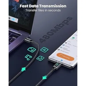 Wiredge Cable USB C a USB C 5A PD de 100 W cable de_4