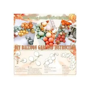 SCMDOTI Kit de arco de globos de otoño guirnalda de_7