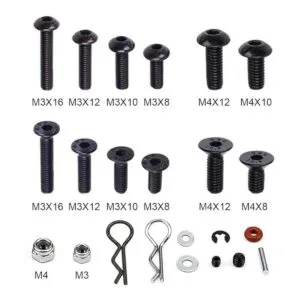 Juego de 620 tornillos RC Surtido de tornillos M3 M4_2