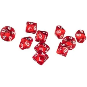 Yiotfandoll 60 dados poliédricos D10 dados de juego para_4
