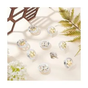 GORGECRAFT 1 caja de 8 juegos de 8 botones decorativos con_4