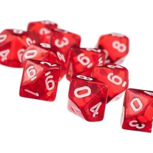 Yiotfandoll 60 dados poliédricos D10 dados de juego para_5