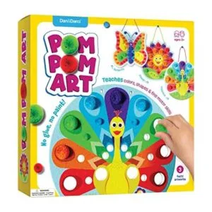 Kit de arte con pompones para niños una actividad de arte_1