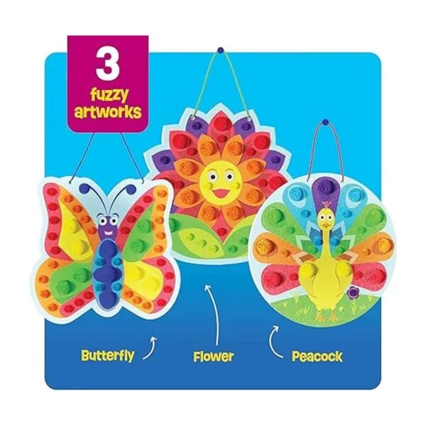Kit de arte con pompones para niños una actividad de arte_2