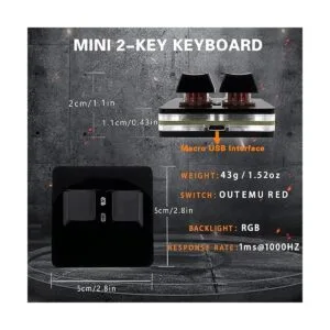 NONO OSU teclado de 2 teclas de eje rojo teclado USB para_2