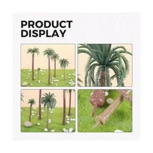 Yetaha 48 piezas modelo de árboles de palmera de coco_7
