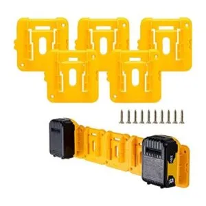 Paquete de 5 soportes de batería para Dewalt de 20 V_1