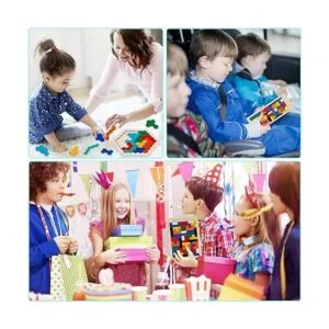 Paquete de 2 rompecabezas hexagonales de madera y_7