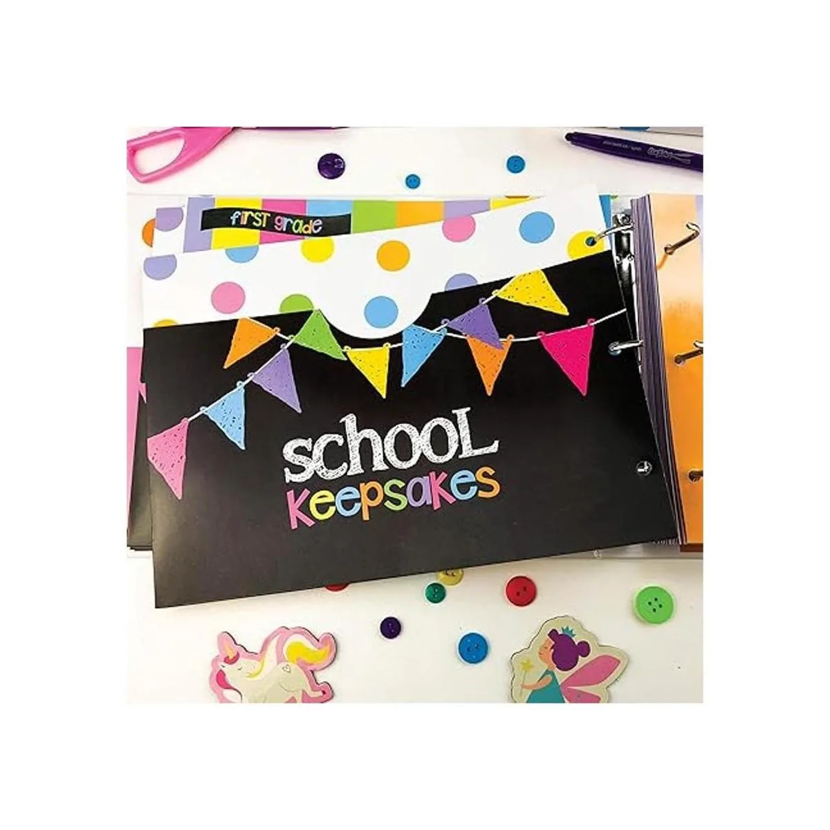 Cuaderno de recortes de memoria escolar 3 juegos de_4