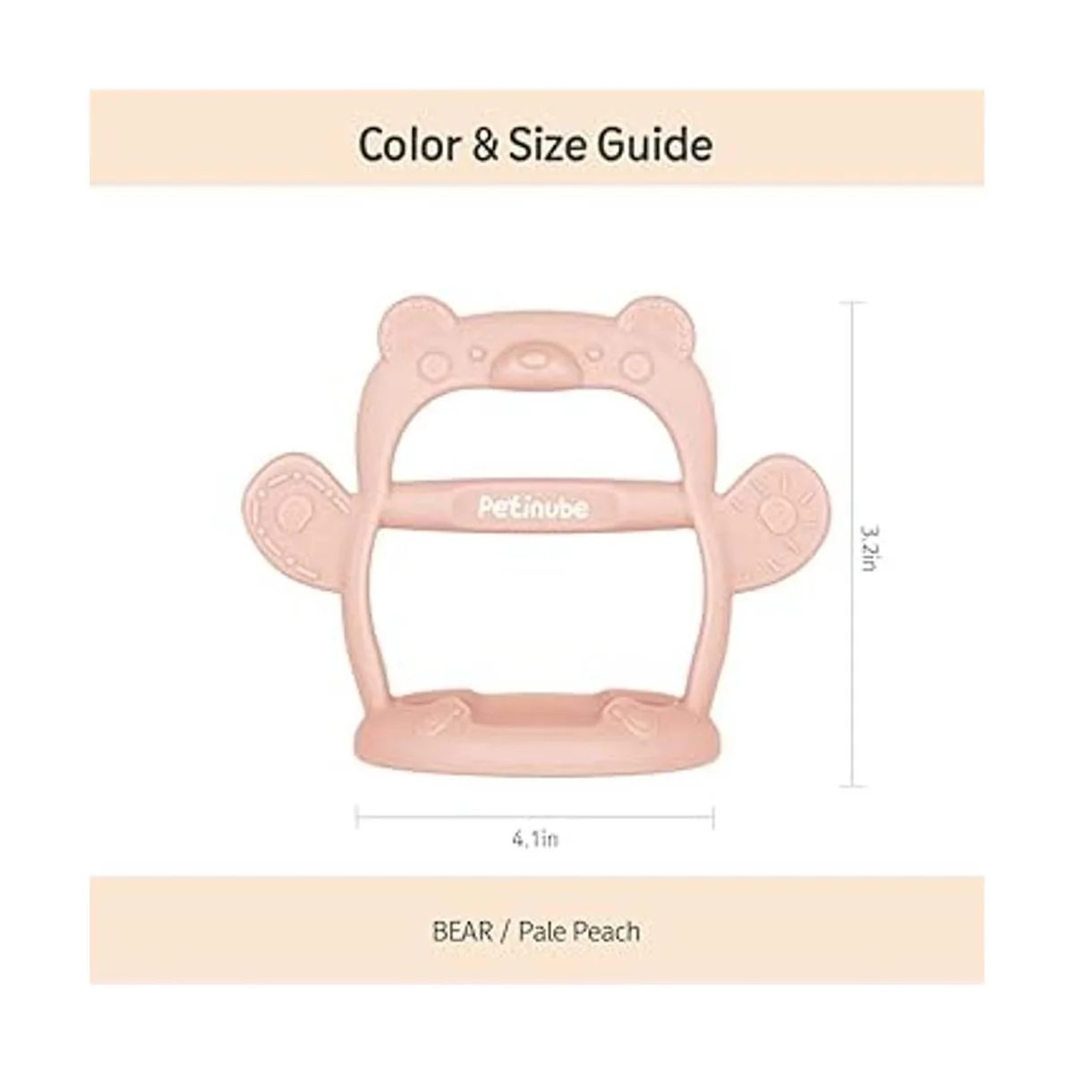 PETINUBE Chupete calmante de silicona anticaídas para_5