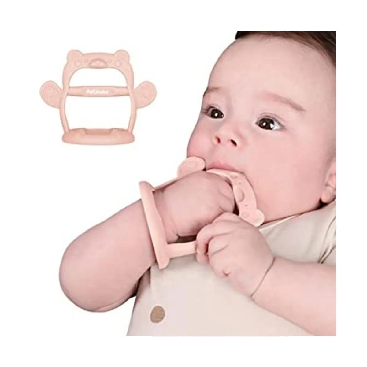 PETINUBE Chupete calmante de silicona anticaídas para_1