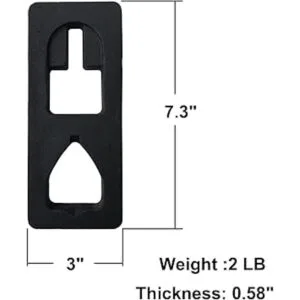 Placa extractora de postes en T acero resistente equipo_2