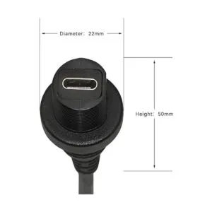 CERRXIAN Cable de extensión USB tipo C 3.1 para coche_5
