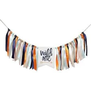 Wild One Banner para primer cumpleaños Cartel de silla_1