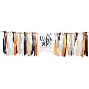 Wild One Banner para primer cumpleaños Cartel de silla_2