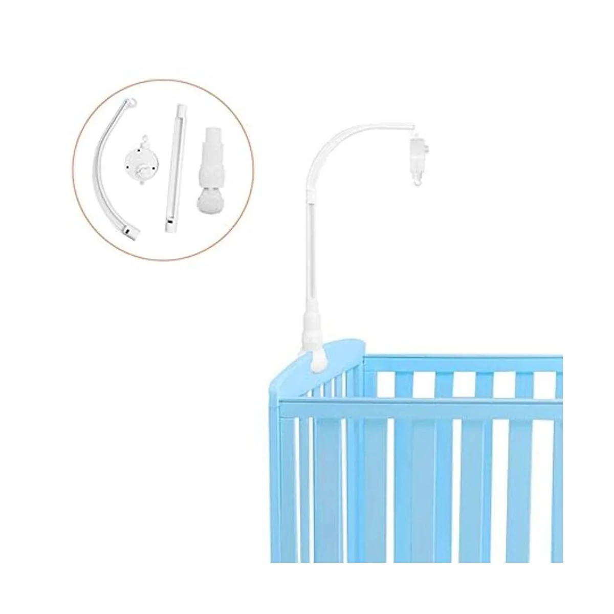 AFUNTA Soporte para la cuna de bebé de 23 pulgadas con_2