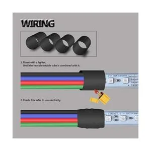 AOTOINK 66 pies 4 color 22 AWG RGB cable de extensión 4pin_3