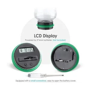 Vcertcpl Alcancía grande para adultos y niños banco_5