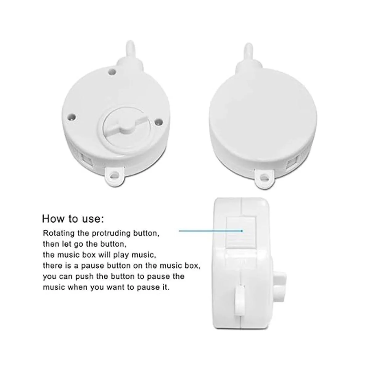 AFUNTA Soporte para la cuna de bebé de 23 pulgadas con_6