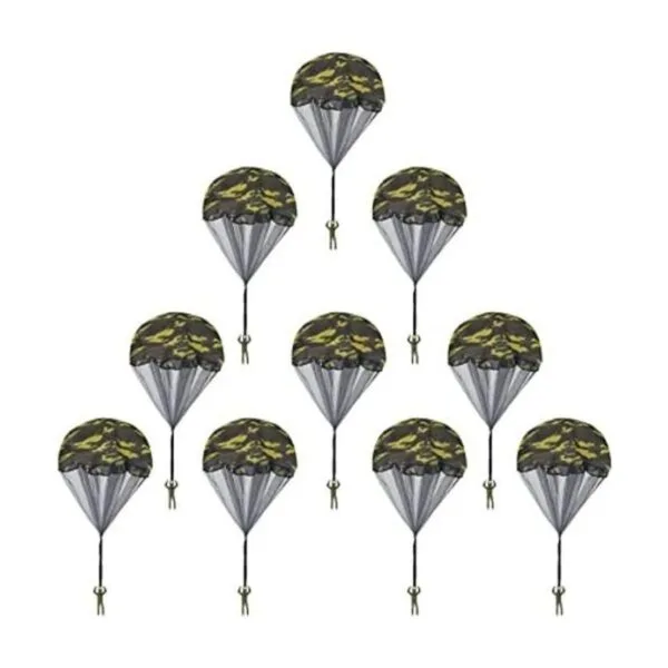 10 piezas de juguete de paracaídas de camuflaje Catcan_1