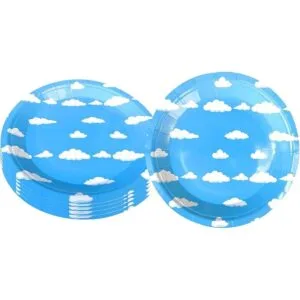 Suministros para fiesta de cumpleaños de nubes azules y_5