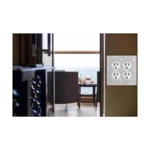 Gaocai Platos de pared plateados brillantes con diamantes_4